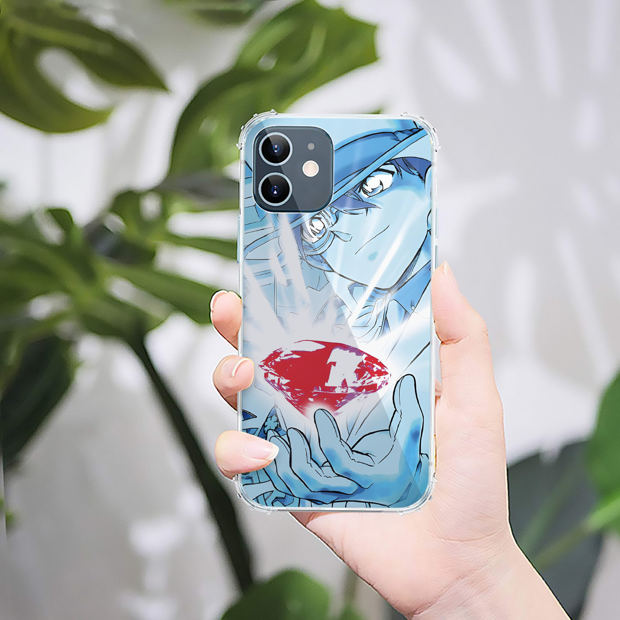 （画像用） 名探偵コナン Detective Conan 【iPhone 12シリーズ対応】透明スマホケース（クリアソフトケース）